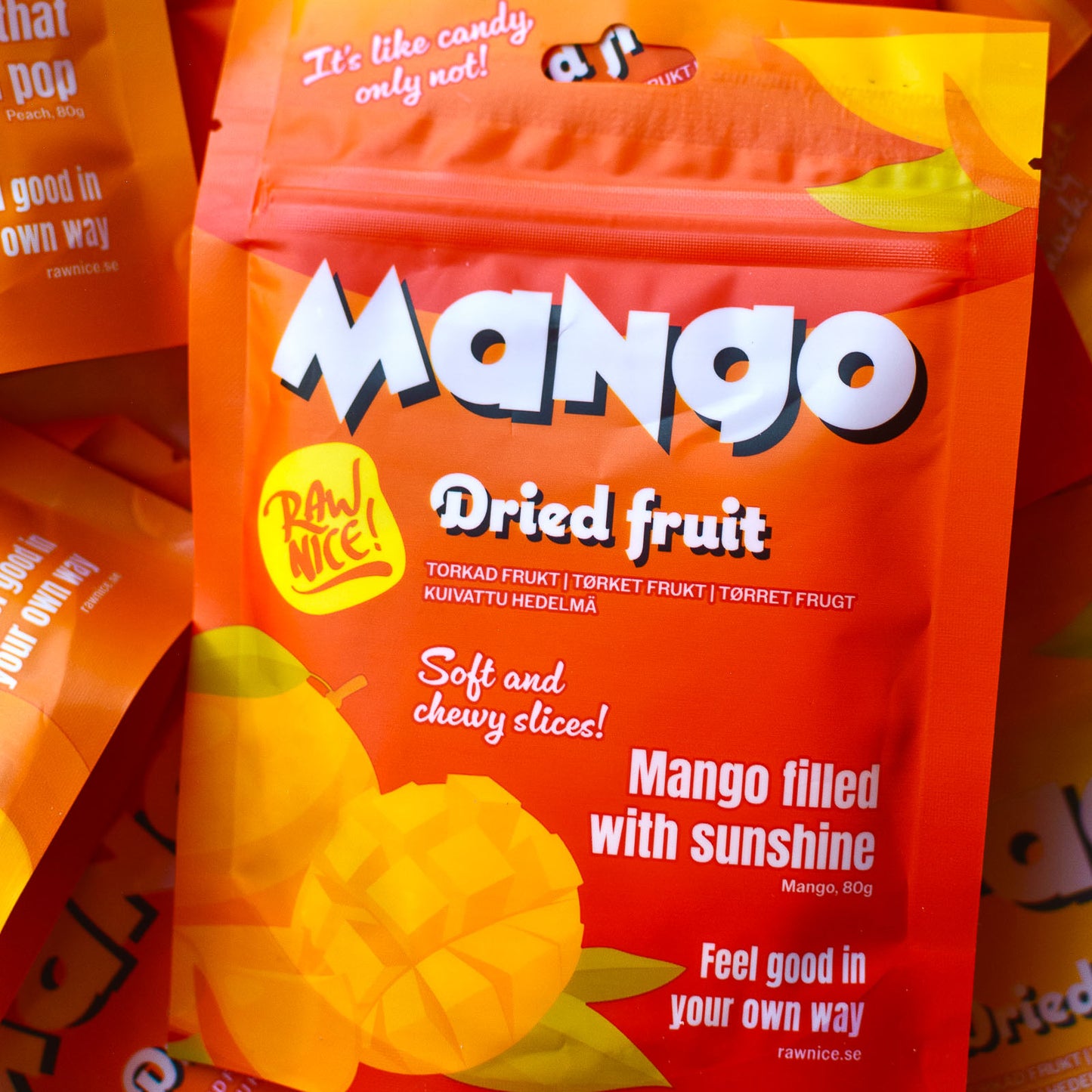 Mango essiccato 80g / Scatola 18 pezzi