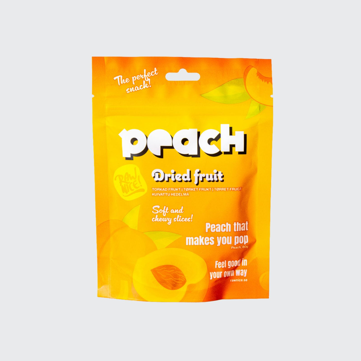 Pesca essiccata 80g / Scatola 18 pezzi