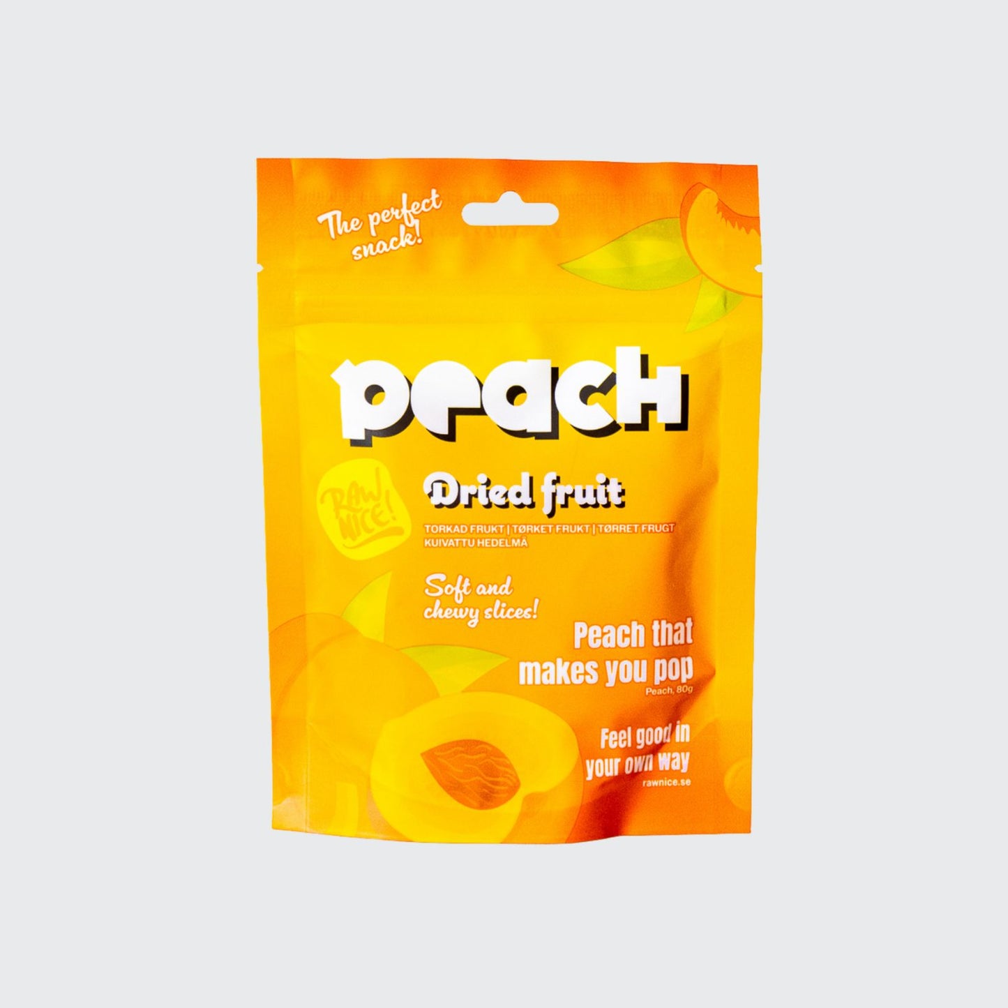 Pesca essiccata 80g / Scatola 18 pezzi