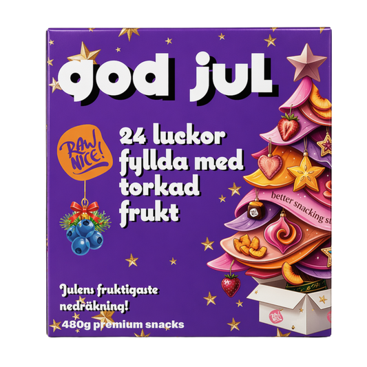 Julkalender med torkad frukt 480g