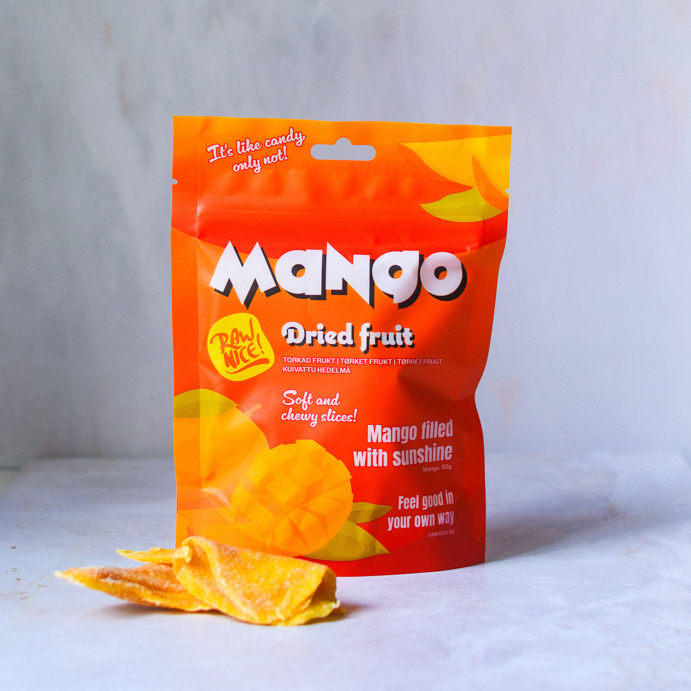 Mango essiccato 80g / Scatola 18 pezzi